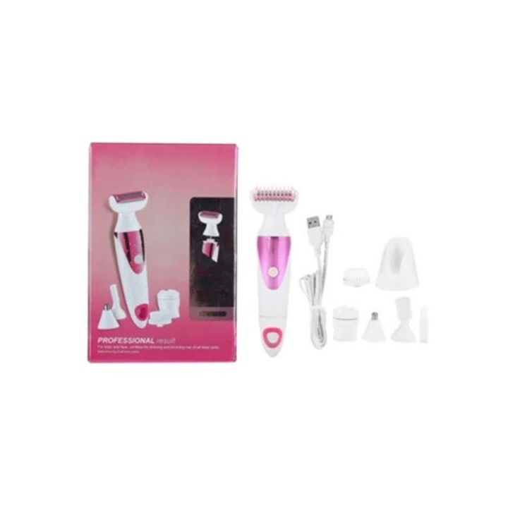 Epilator USB reincarcabil, waterproof, pentru sprancene si nas
