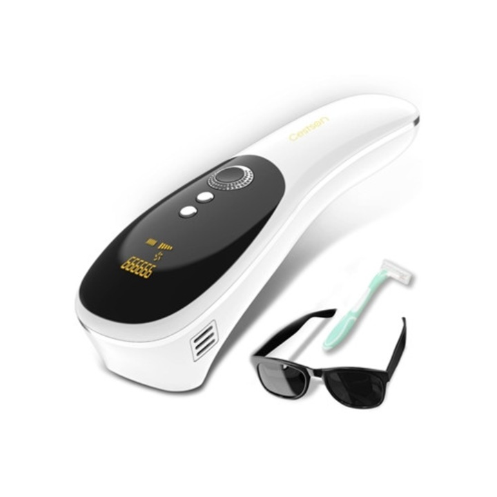 Epilator laser permanent, dispozitiv de epilare acasa, 999999 flash-uri, fara durere, pentru femei