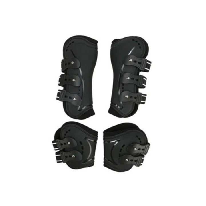 Botine echitatie cu fermoar, captusite, respirabile, tendon, multicolor, set