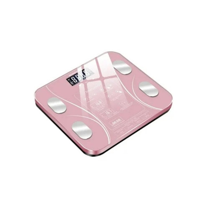Cantar corporal digital inteligent Bluetooth, analiza compozitiei corporale, precizie ridicata, multicolor