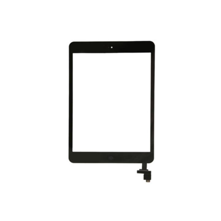 Ecran tactil de sticla temperata pentru tableta, digitizator, cu chip IC si buton Home, compatibil iOS Mini 1 si 2