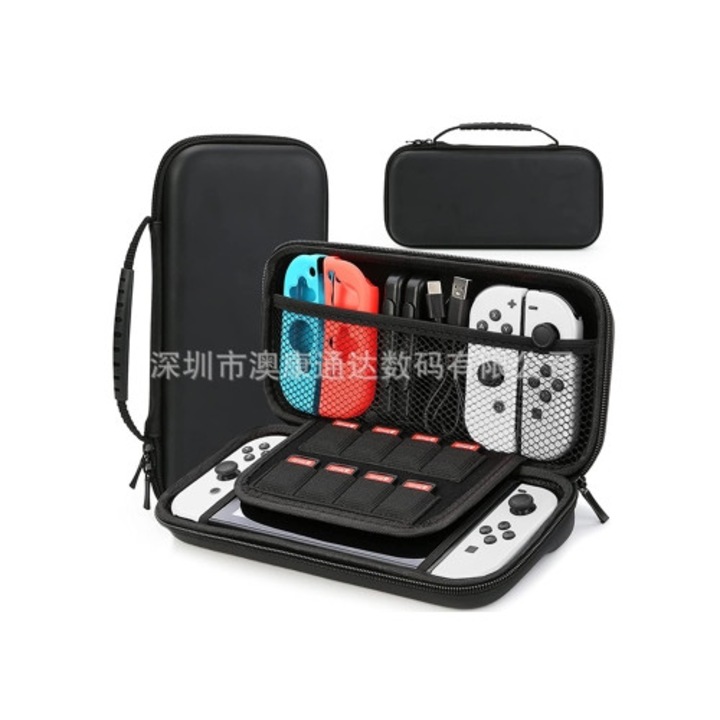 Geanta de depozitare universala OLED pentru Nintendo Switch, material PU