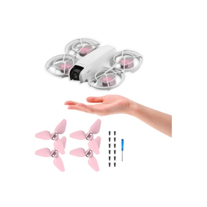 Set 10 perechi elice pentru drona DJI Neo, culori variate, prindere rapida