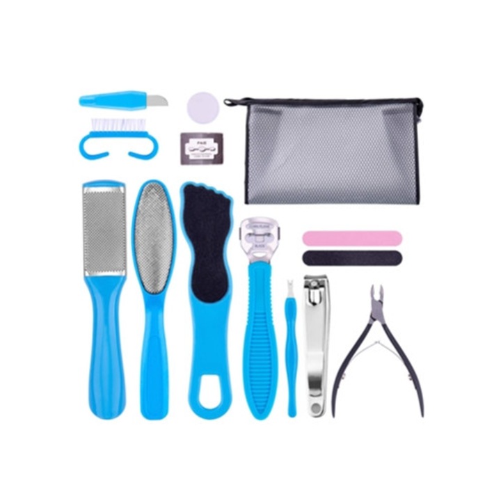 Set pile cosmetice 11 in 1 pentru ingrijirea picioarelor