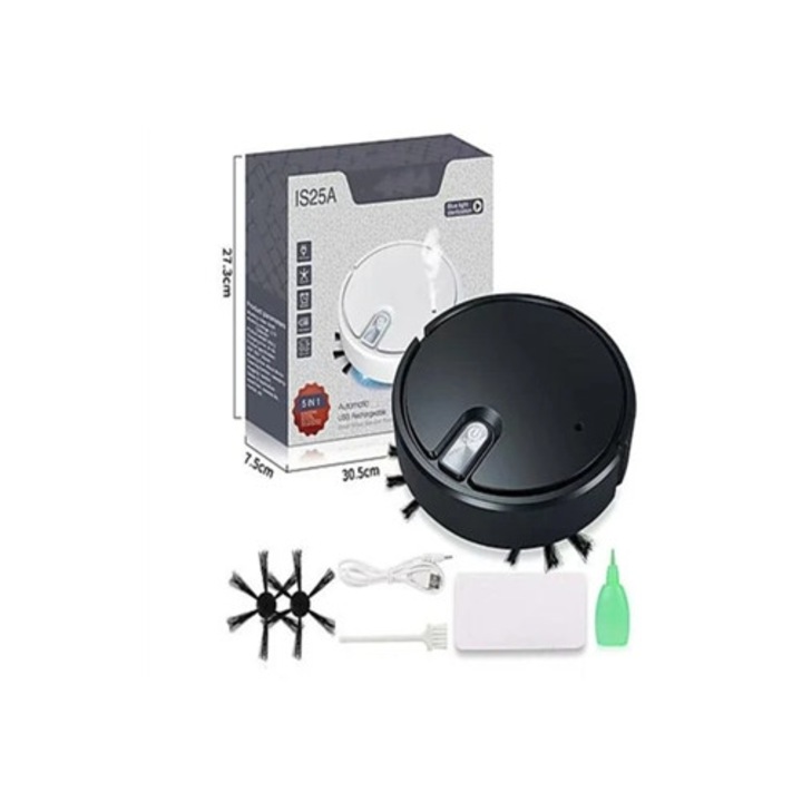 Aspirator automat 3 in 1, curata, sterge si umidifica, pentru podele dure si covoare, set