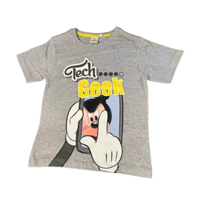 Tricou Mickey Mouse, Gri, 6 Ani