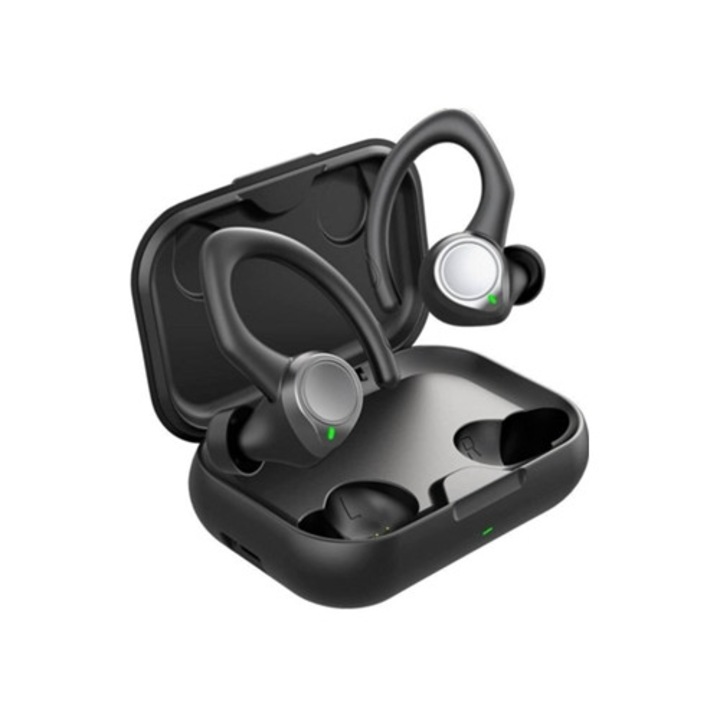 Casti Wireless BE1036, In Ear, Microfon, Negru