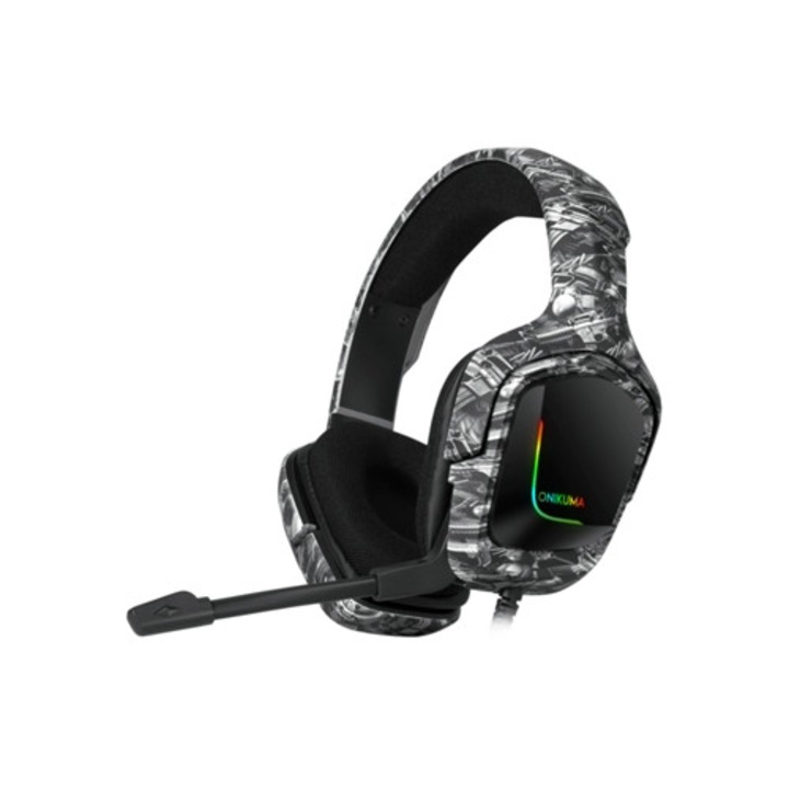 Casti Wireless On-Ear TRUMSEN K20 cu Microfon, Argintii