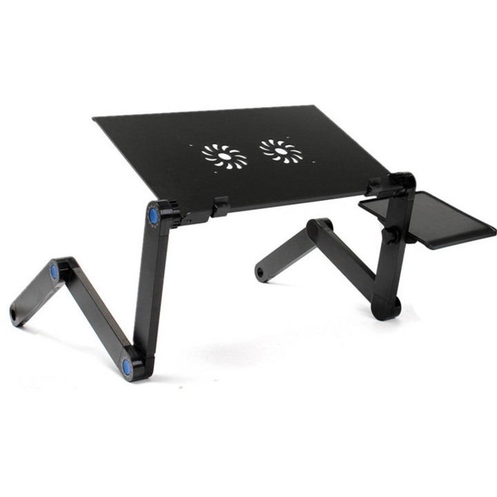Masa pliabila pentru laptop, neagra