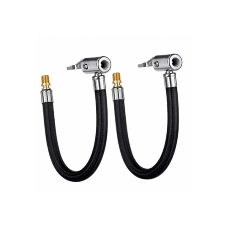 Set scule pentru reparatii auto, 40cm, pompa de aer, adaptor furtun, valve, 2 piese
