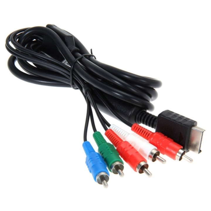 Cablu video component pentru PS2/PS3, accesorii console gaming