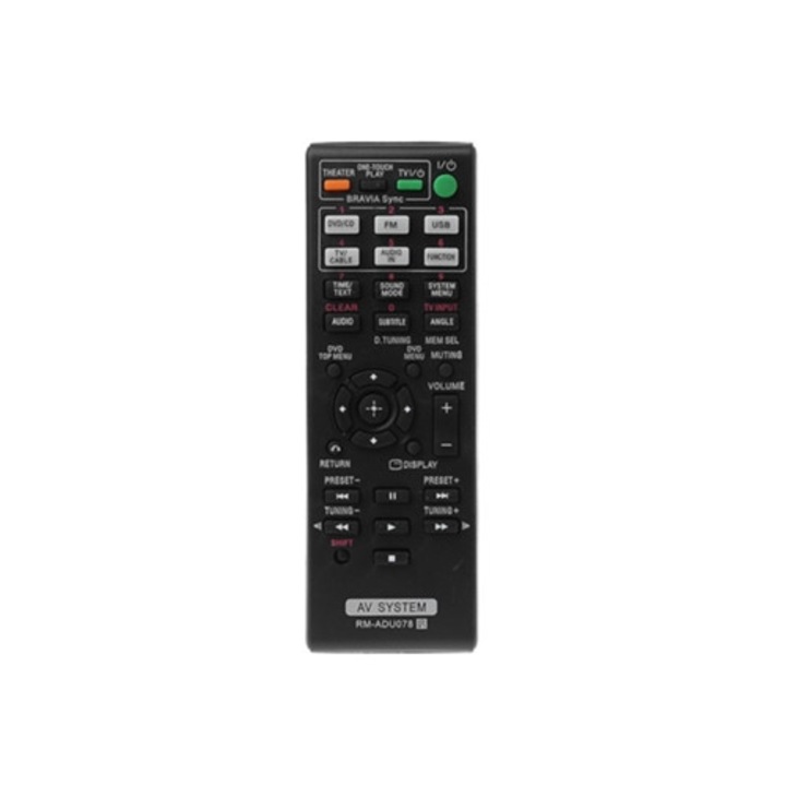 Telecomanda Rm-adu078 pentru sistem AV Sony Dav-tz710, Hbd-dz170, Hbd-dz171