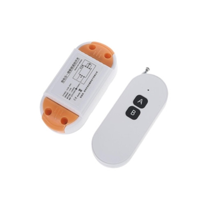 Дистанционен превключвател с 1 бутон за гаражна врата, 433MHz, AC85V-250V