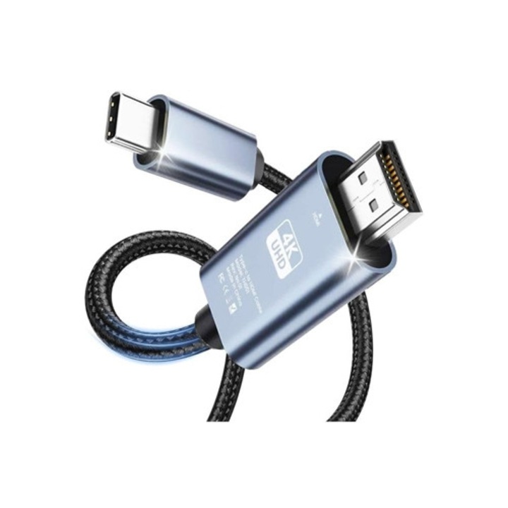 Cablu HDMI 4K 60Hz USB-C la HDMI, 2m