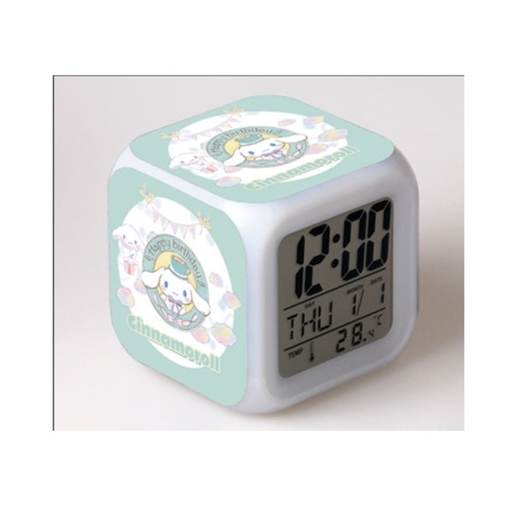 Ceas decorativ LED animat 38cm pentru patut, stil 11