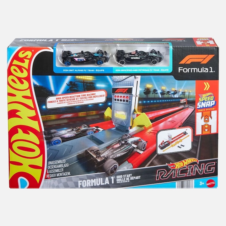 Pista masini Hot Wheels F1 Mattel Nexo set curse copii pista lansare rapida masini jucarie circuit racing
