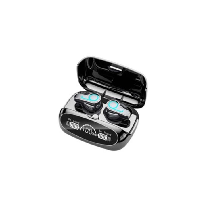 Casti wireless M32, bluetooth 5.1, in-ear, negru