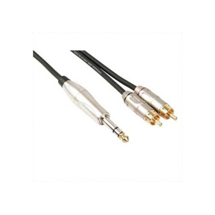 Cablu Jack 6.35mm la 2 RCA, Accesorii Audio Hi-Fi