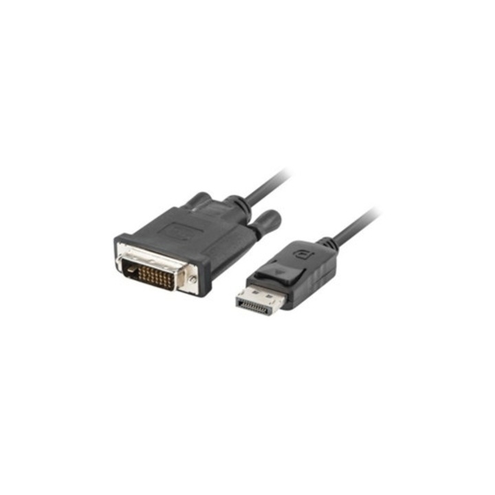 Кабел DisplayPort към DVI LANBERG, 10м, черен