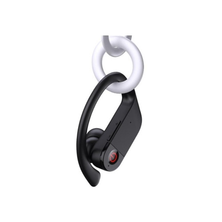 Casti Wireless 5.1 Sport cu carcasa de incarcare, 10 ore autonomie