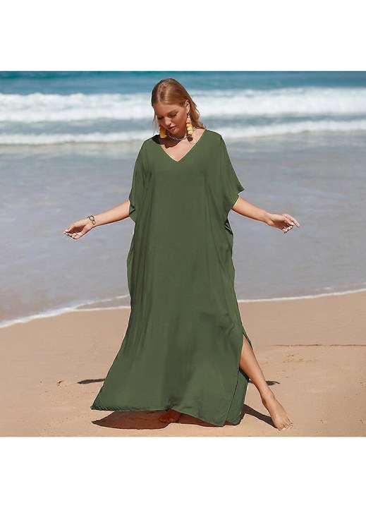 Imbracaminte plaja, Cover Up, Bohemian, rosu, One Size