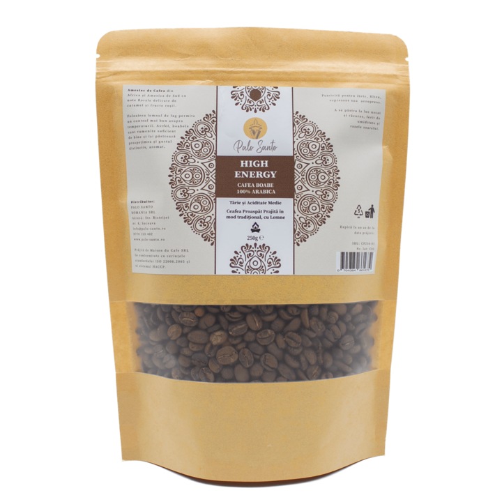 Cafea Boabe High Energy 250g - 100% Arabica - Palo Santo