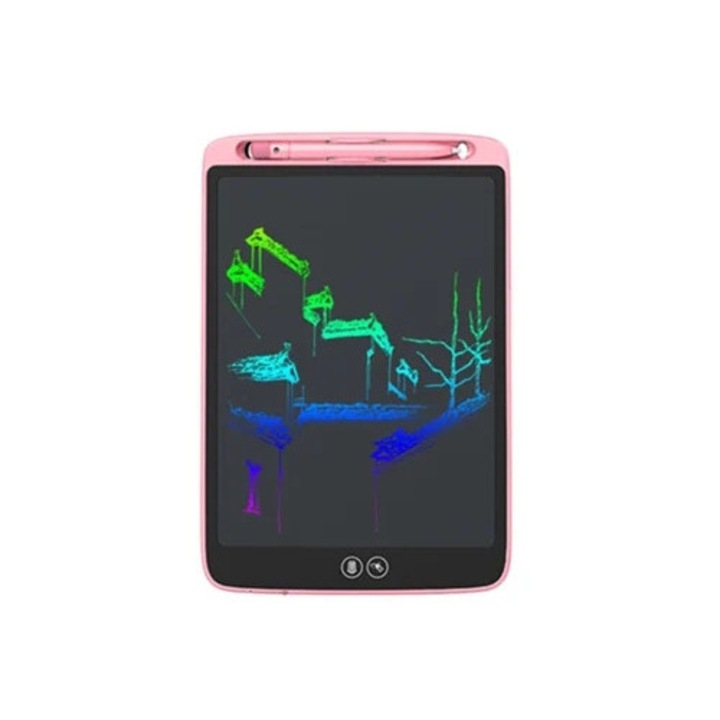 Tableta grafica LCD, usor de utilizat, versatila pentru desen, roz