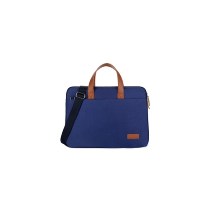 Geanta laptop 14-15.6 inch, capacitate mare, rezistenta la socuri, neagra