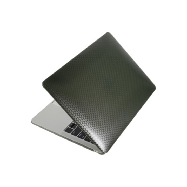 Husa laptop 13'', verde, set pentru Macbook Pro a1708/a1706/a1989/a2159/a2251/a2289/a2338