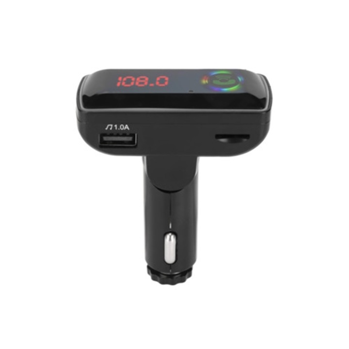 Transmitator FM Bluetooth pentru masina, adaptor radio cu interfata USB de mare capacitate, F11