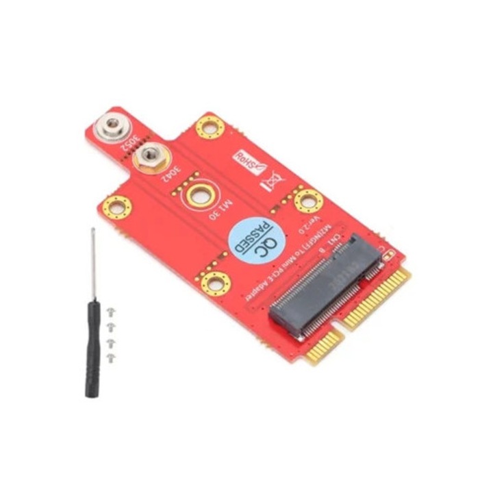 Adaptor M.2 Key BA la Mini PCIe, Accesorii IT