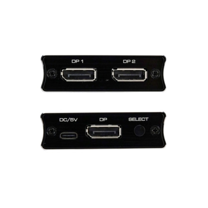 Convertor media DP1.4 bi-directional, suport 1 intrare 2 iesiri/2 intrari 1 iesire, rezolutie pana la 8K