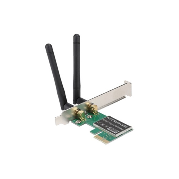 Placa de retea PCIe, Wi-Fi 300m, Dual Band