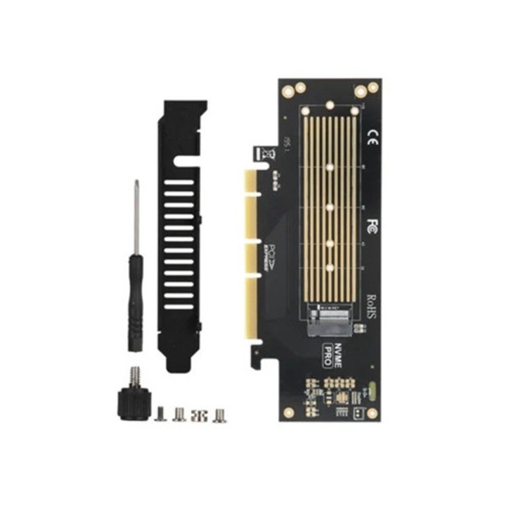Adaptor PCIe la NVMe, suporta dimensiuni multiple SSD, set