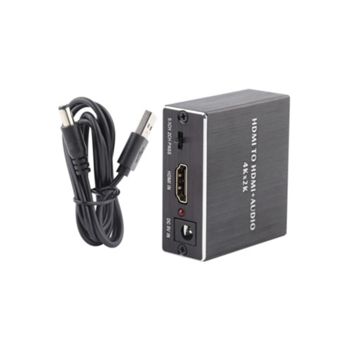 Splitter/Convertor Audio HDMI 4K/2K, PDIF de 3,5 mm