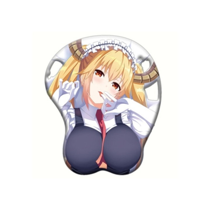 Mousepad Anime cu suport pentru incheietura, 3D, multicolor