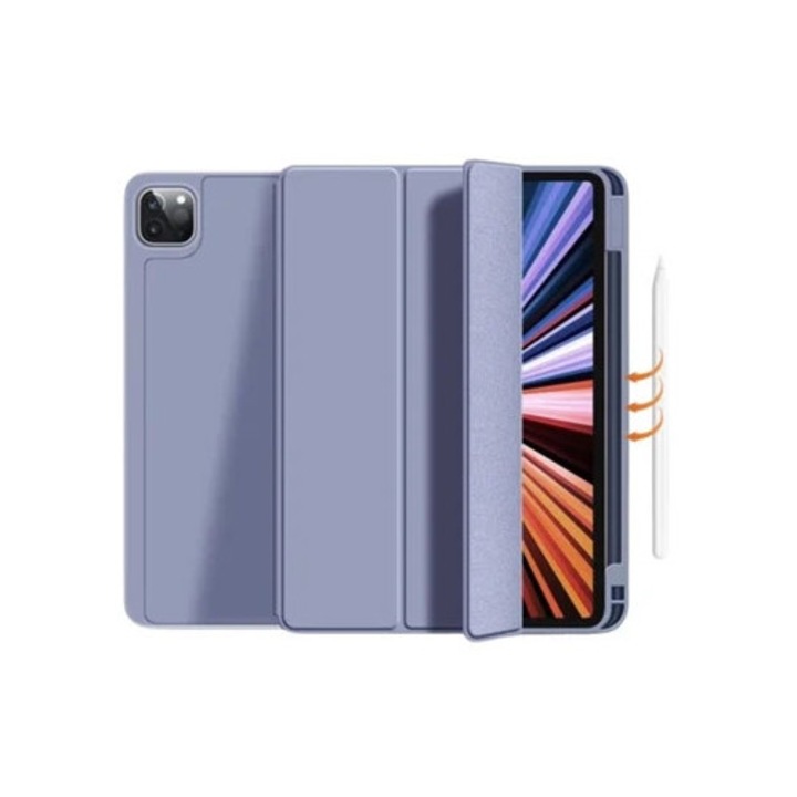Husa tableta Folio cu suport pentru Apple Pencil pentru iPad Pro 11 2021, lavanda
