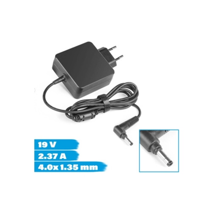 Зарядно за лаптоп 4.0x1.35mm 19V 2.37A 45W
