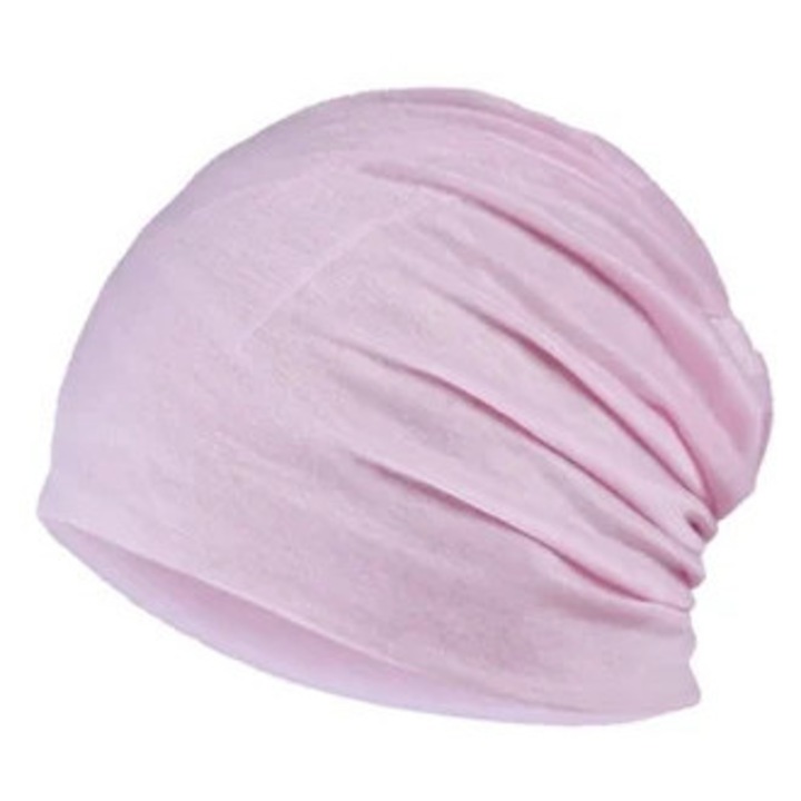 Caciula elastica roz pudra pentru femei, Macia, dimensiune unica