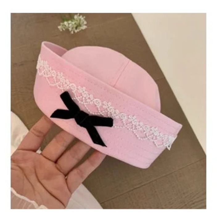 Caciula dama bereta Lyx, roz, marime universala, potrivita pentru banchete si jocuri in aer liber