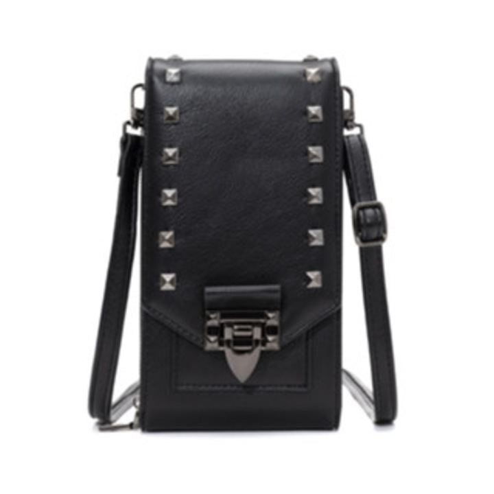 Mobiltelefon táska, női crossbody táska, fekete, ZMDECQNA