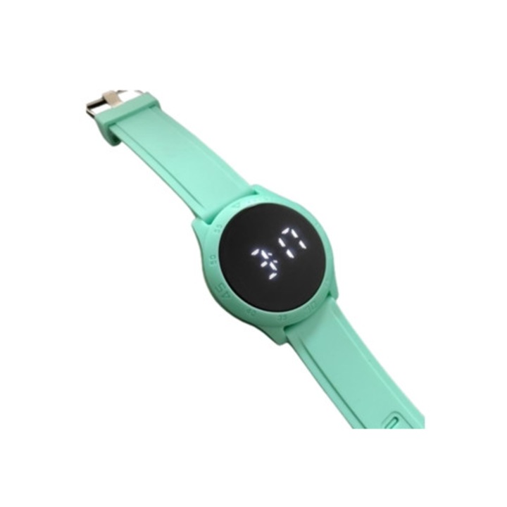 Ceas decorativ ZSN-1049, control tactil, luminos, multicolor