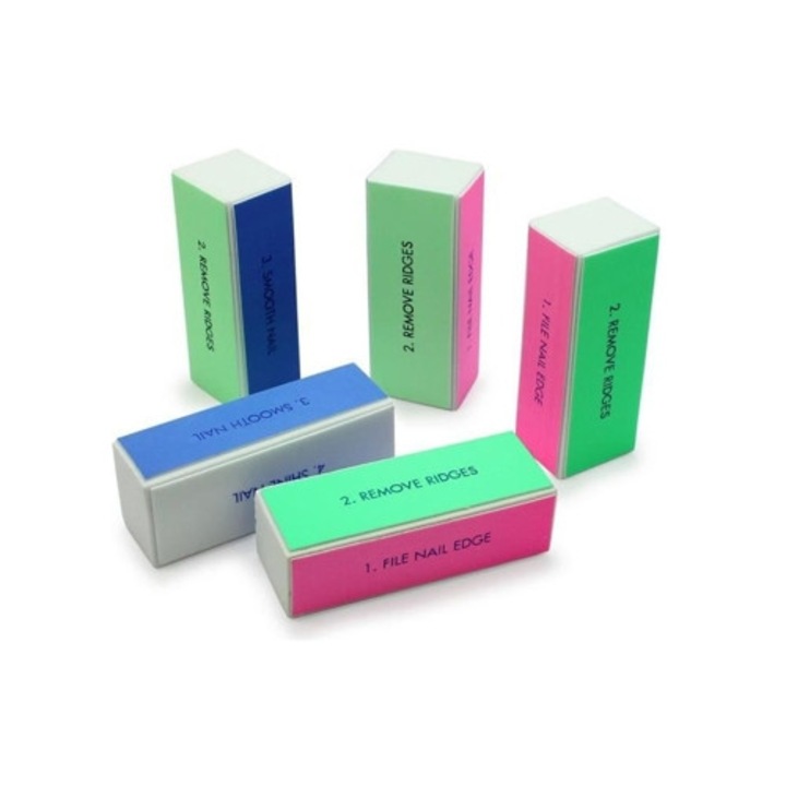 Set 5 Pile cosmetice pentru unghii, manichiura, multicolor