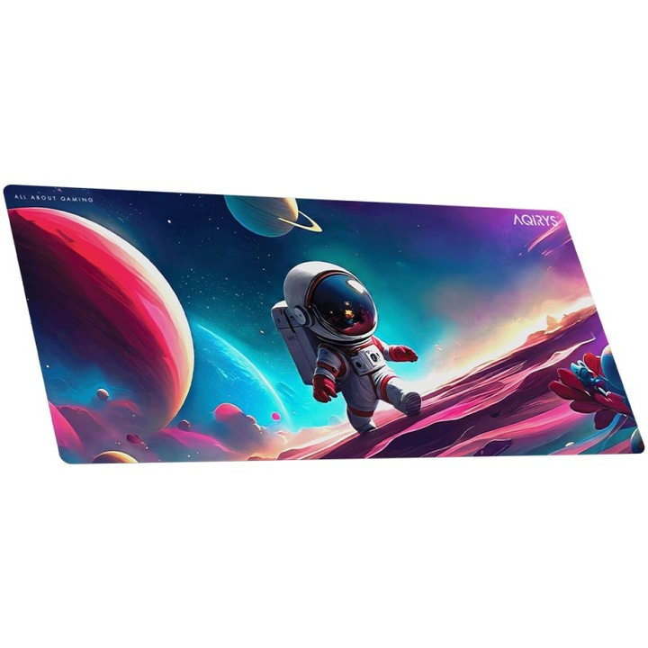 Mousepad Gaming GORDONIA Extra Large, AQIRYS, 900 x 400 x 4 mm, Suprafata din Microfibra, Baza Antiderapanta, Rezistent la Apa, Compatibil cu Toate Tipurile de Senzori