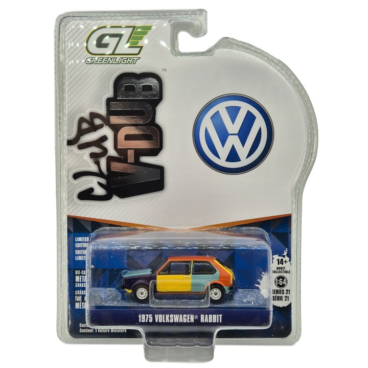 Volkswagen VW Golf Rabbit Harlequin (1975) - Greenlight - 1:64