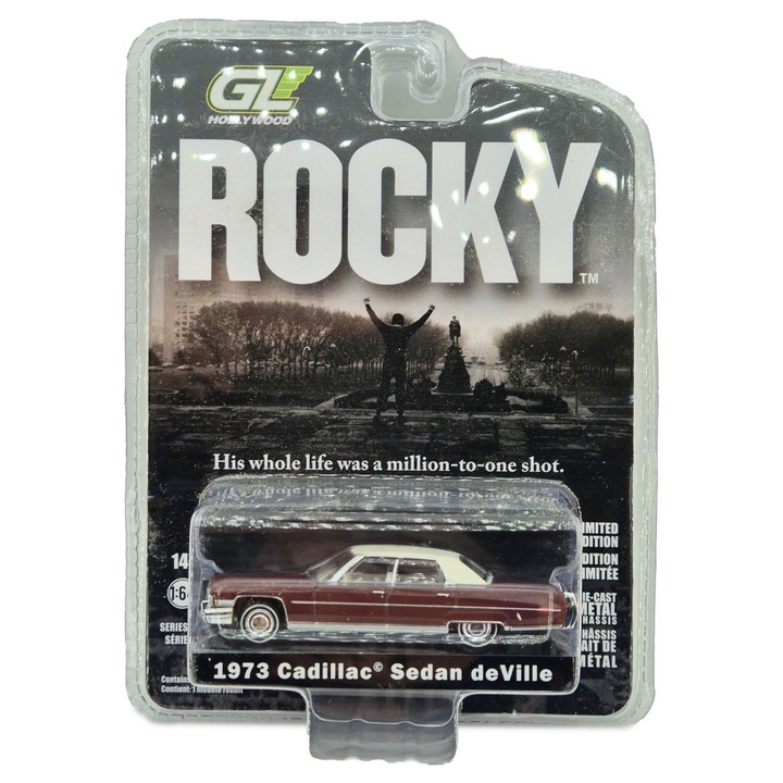 Cadillac Sedan deVille (1973) - Hollywood Series - Rocky (1976) - Greenlight - 1:64