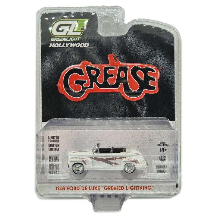 Ford De Luxe Convertible - Greased Lightnin (1948) - Hollywood Series - Grease (1978) - Greenlight - 1:64