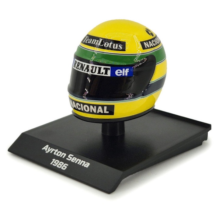 Bukósisak - Ayrton Senna (1986) - Minichamps - 1:10