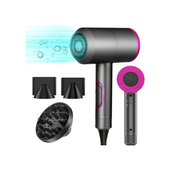 Uscator de par profesional ionic, 3 temperaturi, 2 viteze