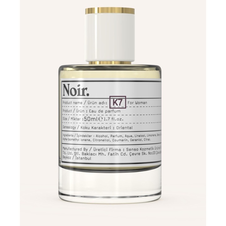 Apa de parfum Noir K7, 50ml, orientala, pentru femei